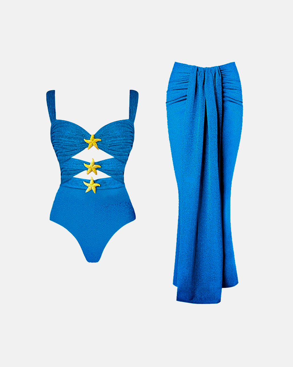 Elegant Beach Set Trancoso Blue Size M Polyester 2