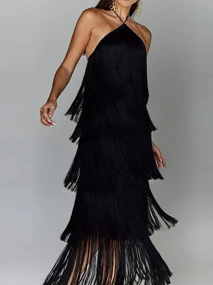 Elegant Feminine Dress Striped Size S Polyester 10
