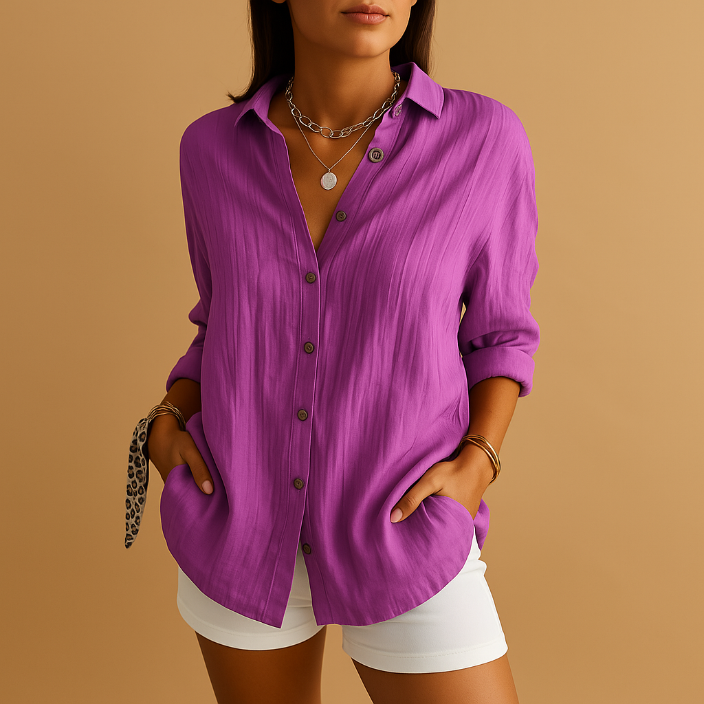 Lightweight Long Sleeve Blouse | Women's Summer Tops 8