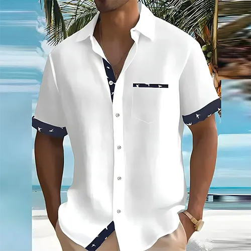 Men's Breathable Summer Shirt | Short Sleeve Casual Top 4