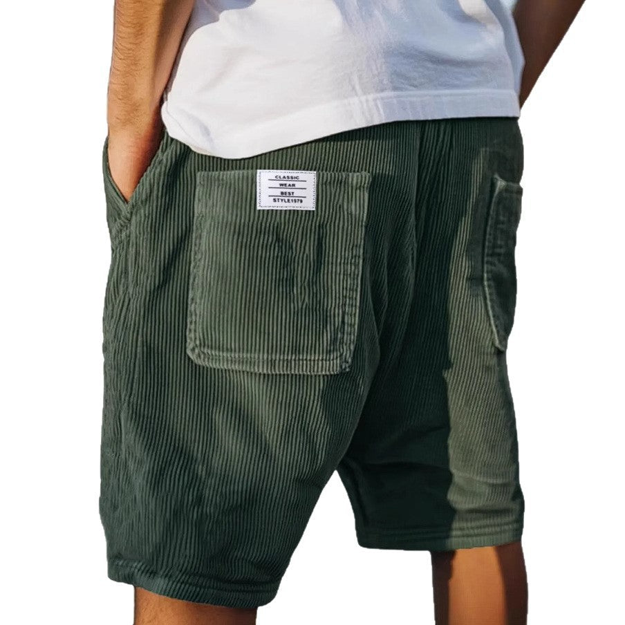 Men's Corduroy Casual Shorts | Urban Streetwear Style 5