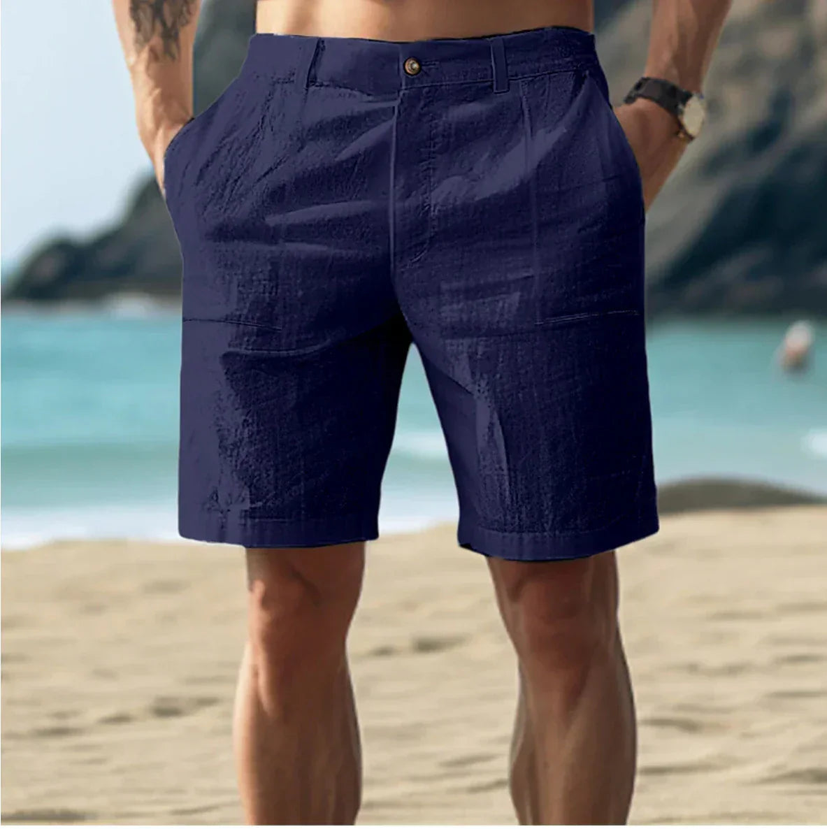 Men's Linen Shorts | Casual Summer Wear 3