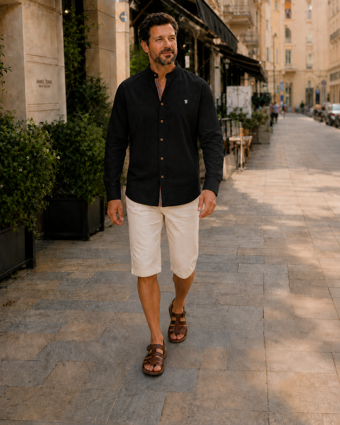 Men's Stand-Up Collar Shirt | Long Sleeve Casual Wear 12
