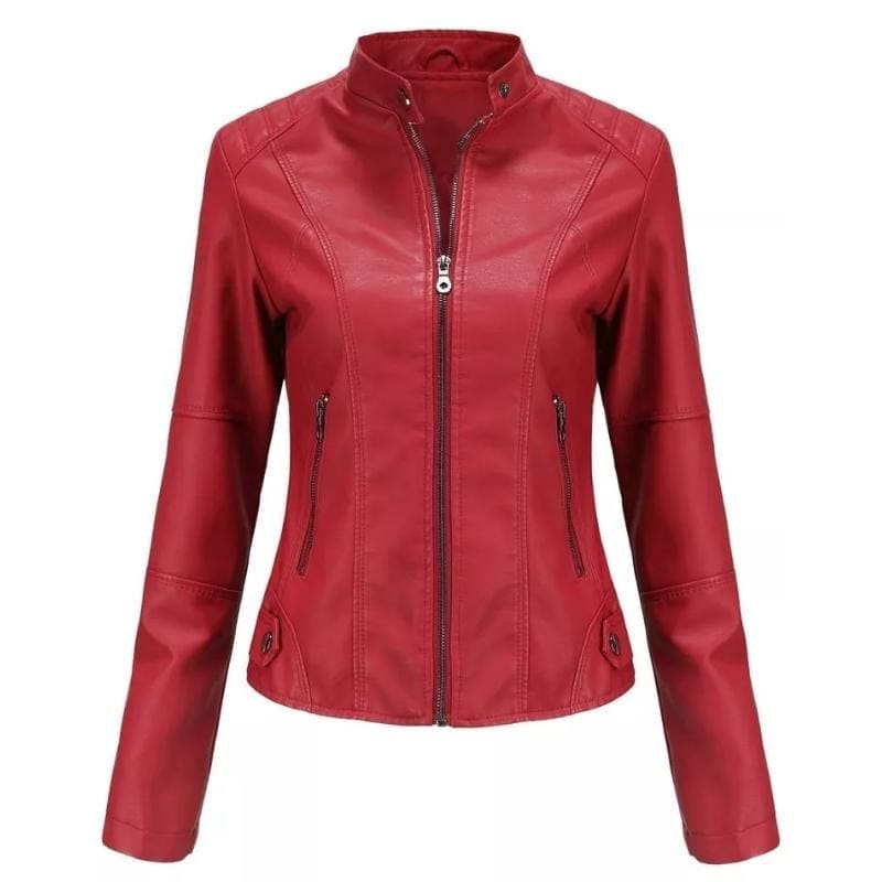 Women's Genuine Leather Jacket | Classic Durable Outerwear 8