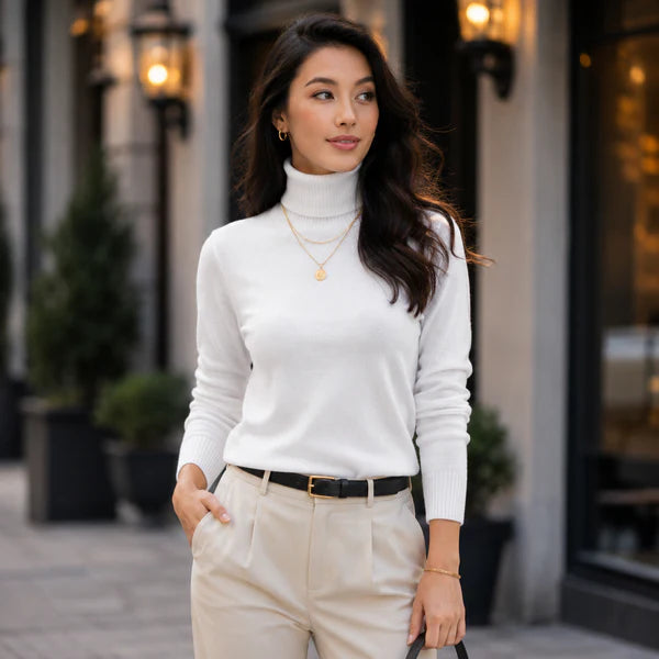 Women's Turtleneck Knit Sweater | Cozy Winter Wear 8