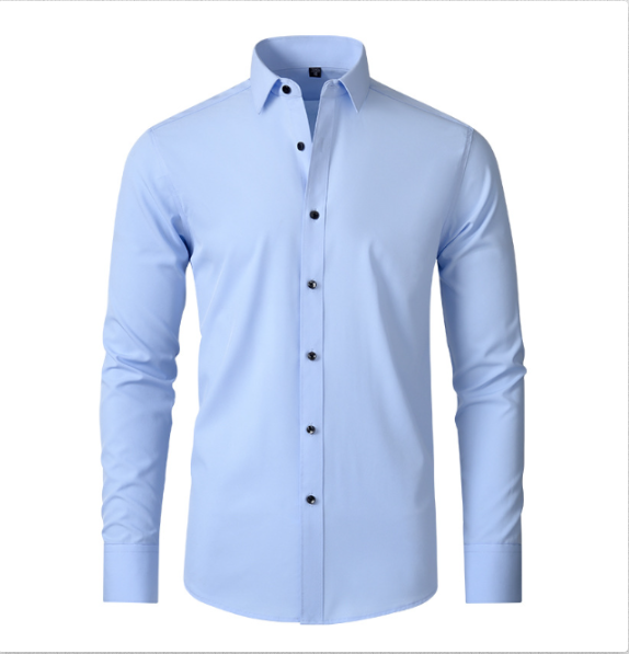 Wrinkle-Free Stretch Comfort Shirt | Men's Dress Shirt 8