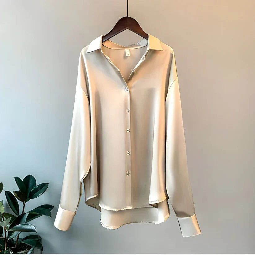 ADDIE | Women's Long-Sleeved Silk Blouse 0