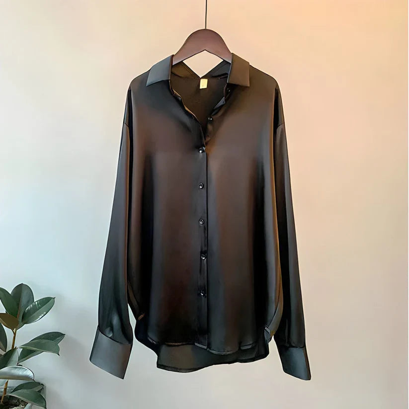 ADDIE | Women's Long-Sleeved Silk Blouse 2
