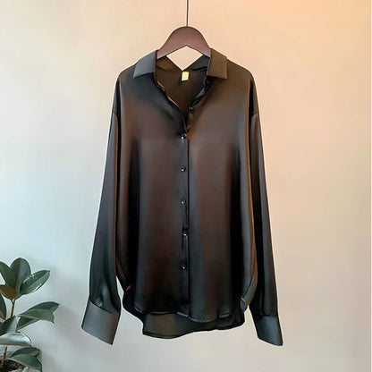 ADDIE | Women's Long-Sleeved Silk Blouse 2