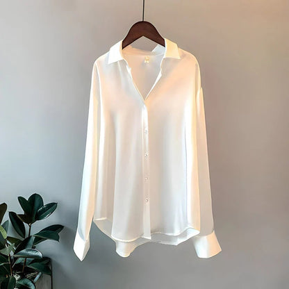 ADDIE | Women's Long-Sleeved Silk Blouse 3