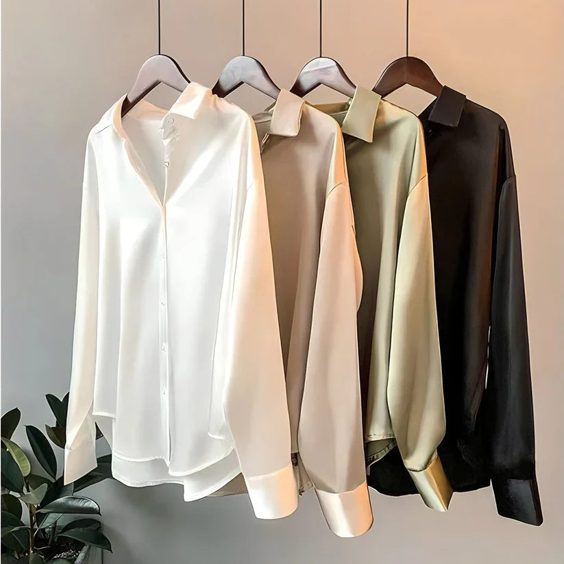 ADDIE | Women's Long-Sleeved Silk Blouse 4