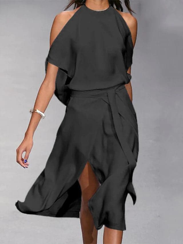 Aitana | Women's Off-the-Shoulder Midi Dress 1