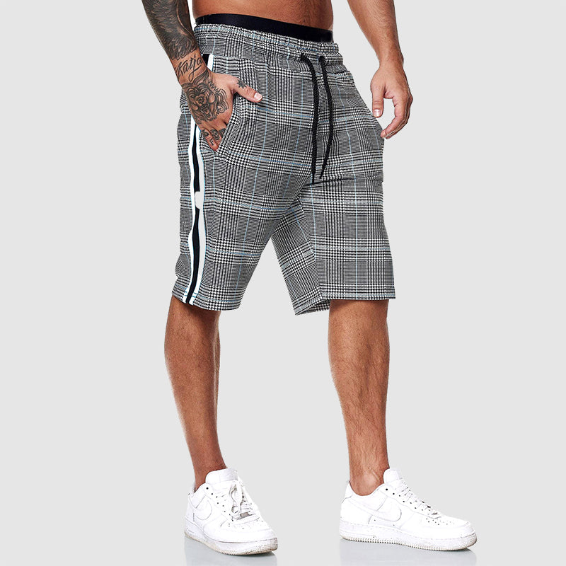 Alpha Plaid Shorts | Men's Casual Knee-Length Shorts 1