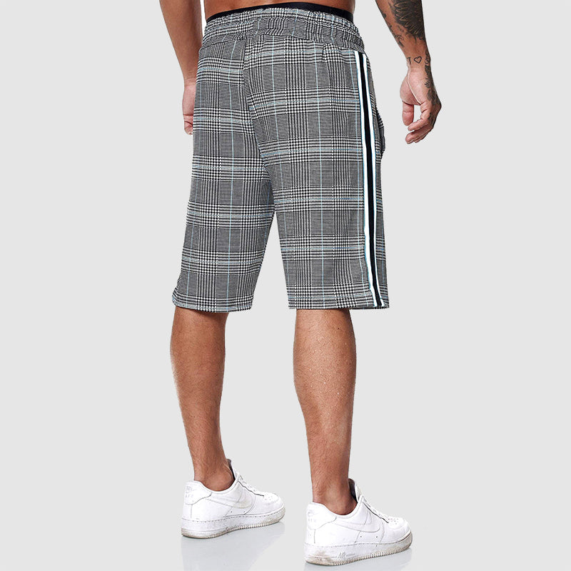 Alpha Plaid Shorts | Men's Casual Knee-Length Shorts 4