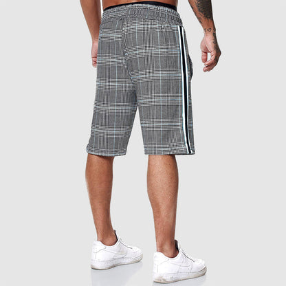 Alpha Plaid Shorts | Men's Casual Knee-Length Shorts 4