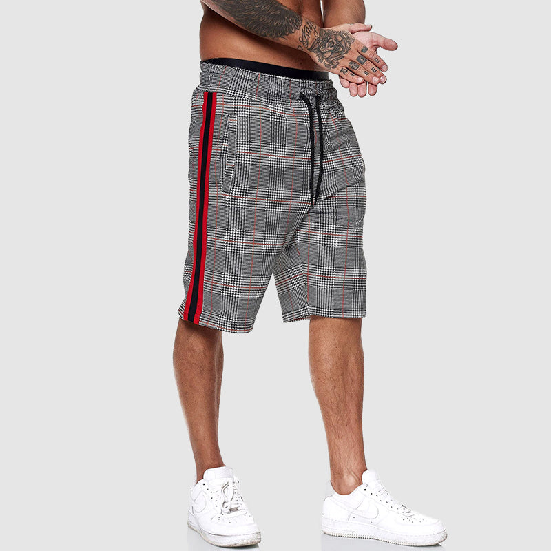 Alpha Plaid Shorts | Men's Casual Knee-Length Shorts 5