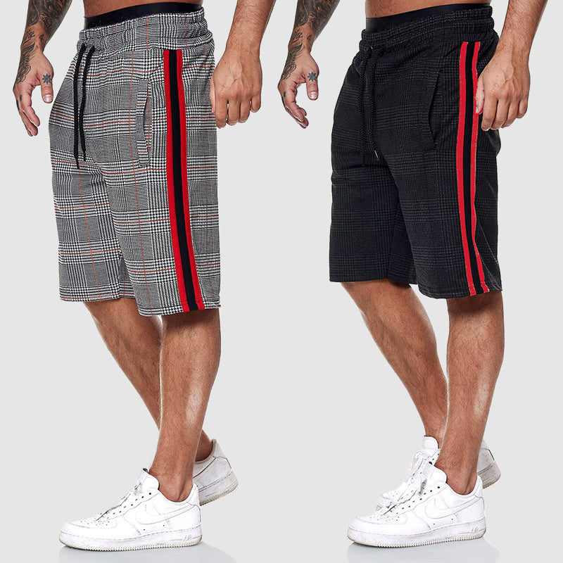 Alpha Plaid Shorts | Men's Casual Knee-Length Shorts 6
