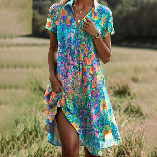 Anke | Women's Boho Chic Summer Dress Lightweight 0