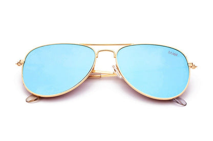 Avi Revo | Aviator Sunglasses Mirrored Flatlens 13.5cm 1