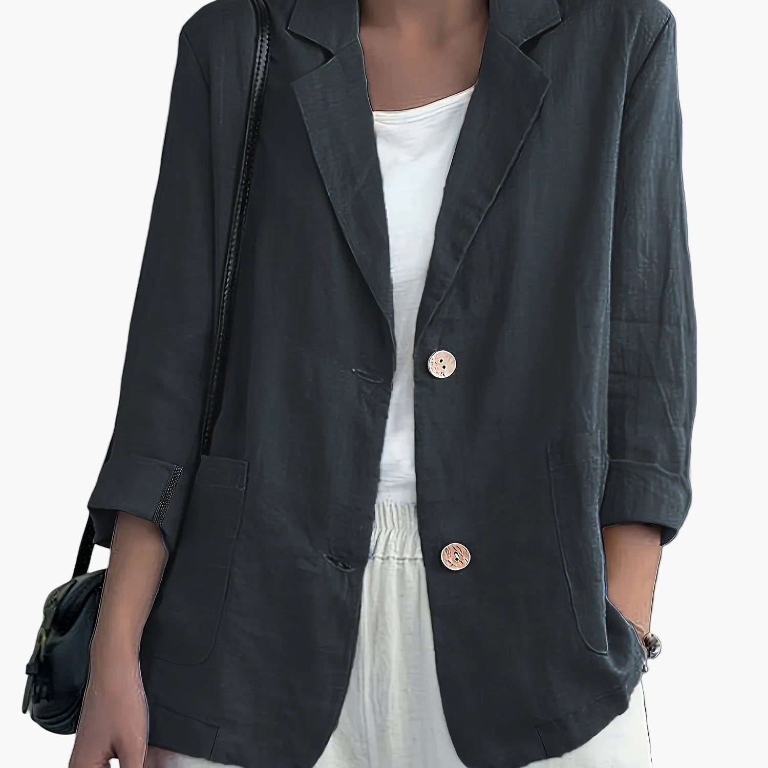 Black Blazer for Women | Casual Business Jacket 10