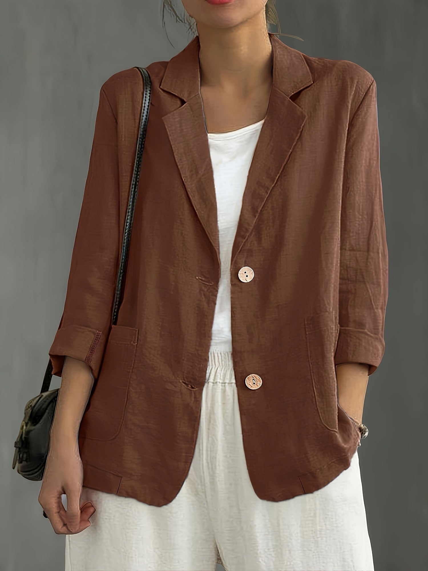 Black Blazer for Women | Casual Business Jacket 8