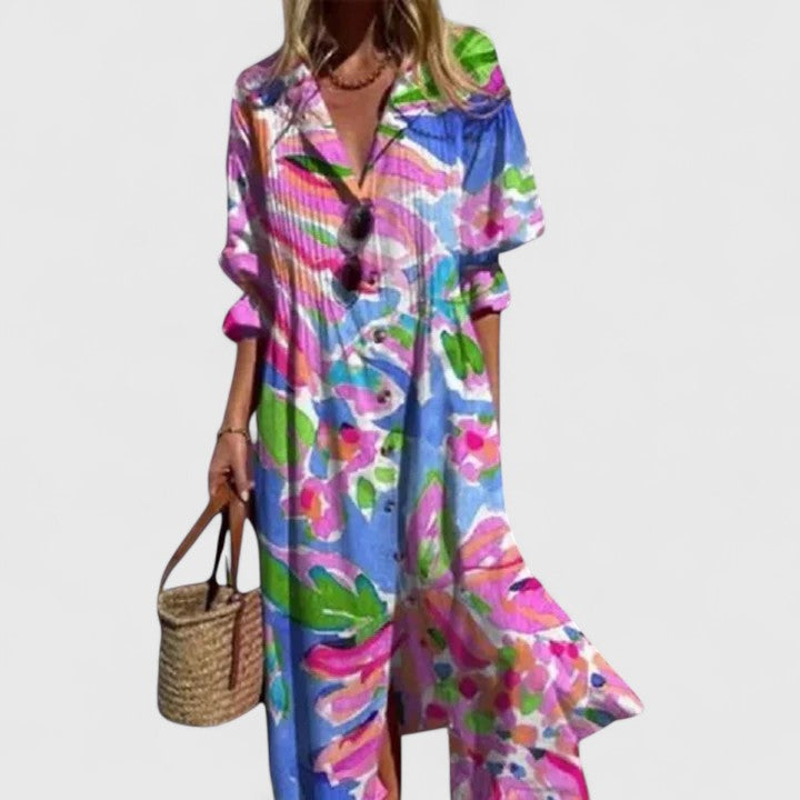 Boho Summer Dress | Women's Colorful Elegant Dress 4