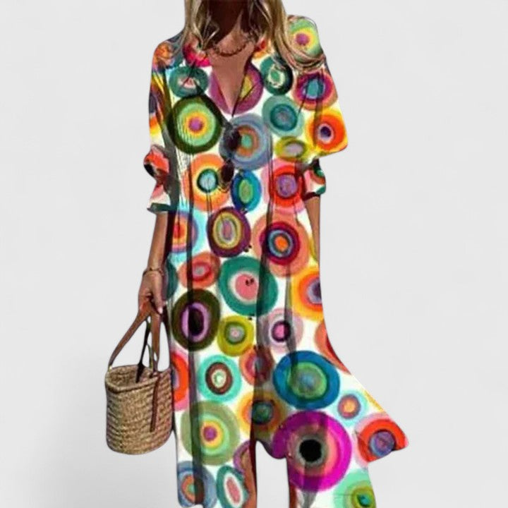 Boho Summer Dress | Women's Elegant Colorful Dress 6