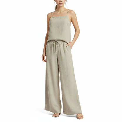 Breezy Cotton Linen Set | Women's Outfit for Summer Casual Wear