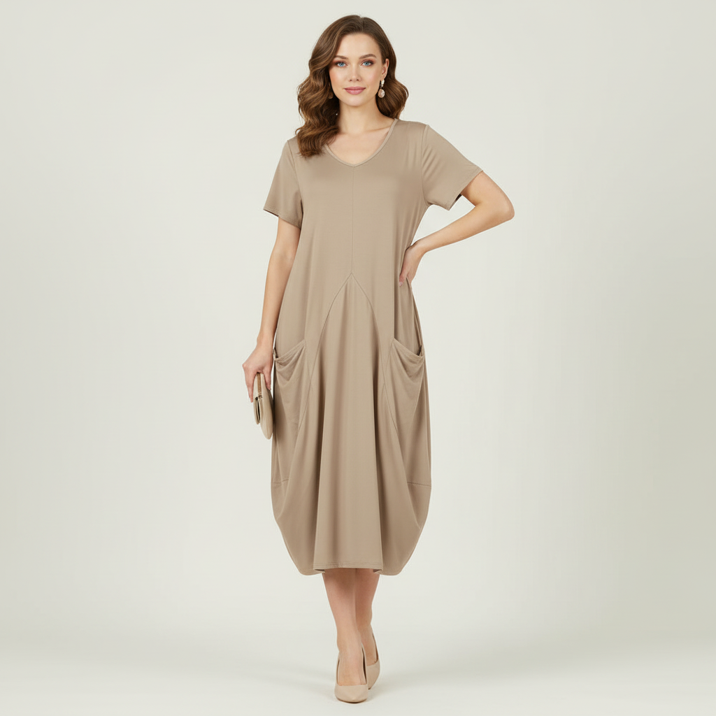 Breezy Midi Dress | Women's Summer Dress with Pockets 2
