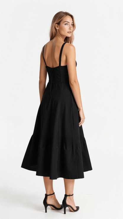 Cerene | Women's Floral Corset Midi Dress for Summer 3