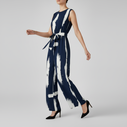 Chic Black Jumpsuit | Women's Sleeveless Wide Leg Fashion