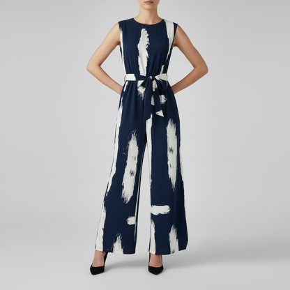 Chic Black Jumpsuit | Women's Sleeveless Wide Leg Fashion