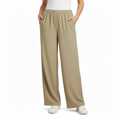 Pantalones de Lino Chic para Mujeres | Pantalones de Pierna de Linterna de Corte Relajado
