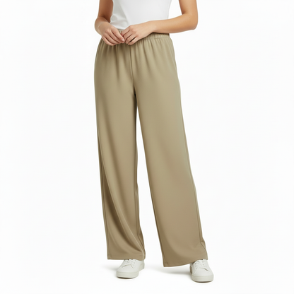 Pantalones de Lino Chic para Mujeres | Pantalones de Pierna de Linterna de Corte Relajado