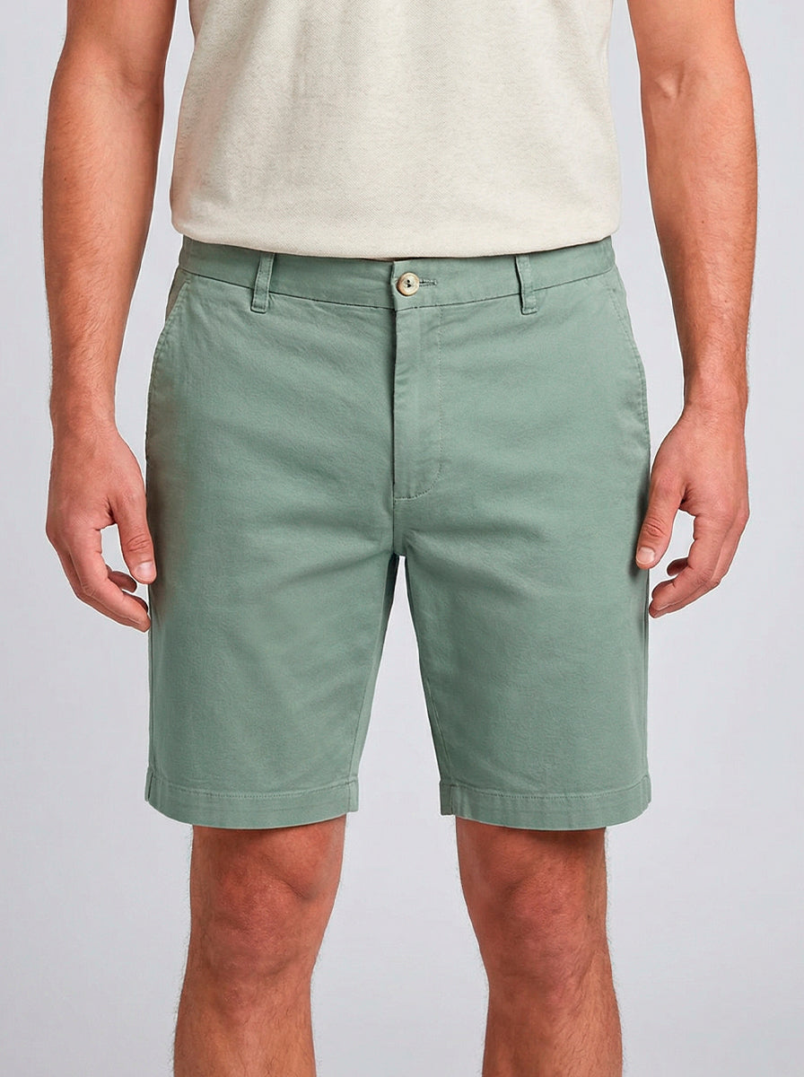 Chino Bermuda Shorts Green Size M Cotton Blend 0