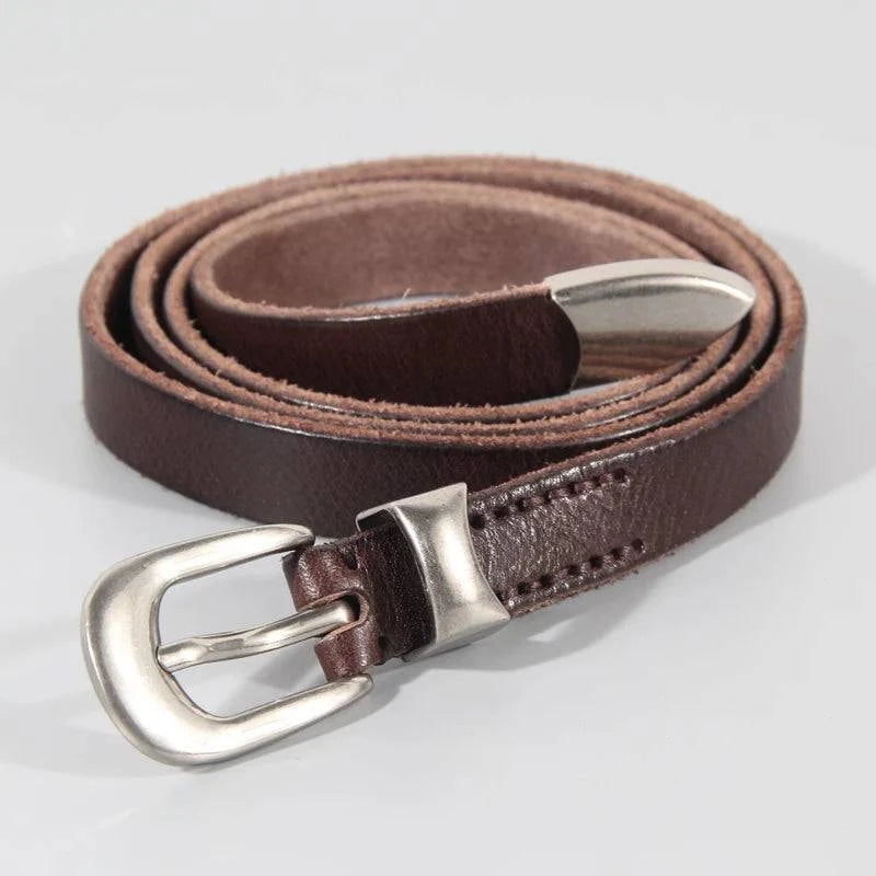 Knotted Strap Leather Belt | Women's Metal-Tip Statement Belt 4