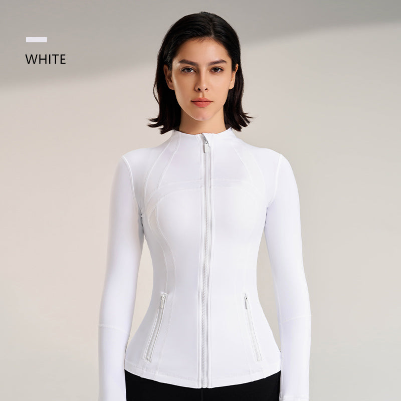 Breathable Zip-Up Sport Jacket | Women's Fitted Athletic Windbreaker 6