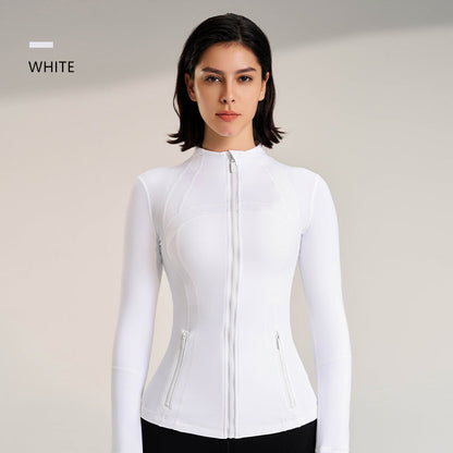 Breathable Zip-Up Sport Jacket | Women's Fitted Athletic Windbreaker 6