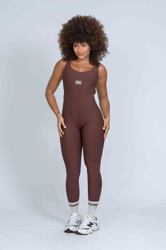 Classic Dark Chocolate | Jumpsuit Size S-L Polyamide Elastane 0