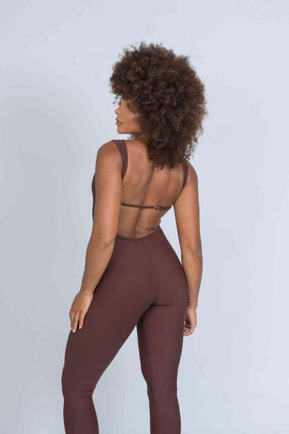 Classic Dark Chocolate | Jumpsuit Size S-L Polyamide Elastane 1