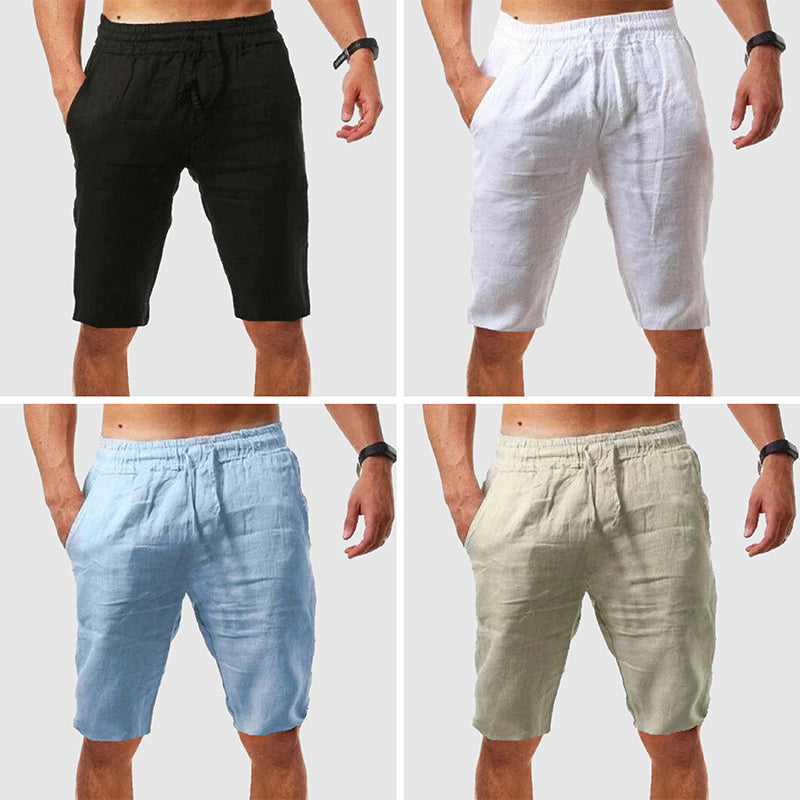 Coastal Bliss Linen Shorts | Casual Slim Fit 4