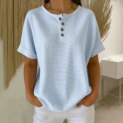 Delicate Stripes | Blouse White Size M Cotton Blend 0