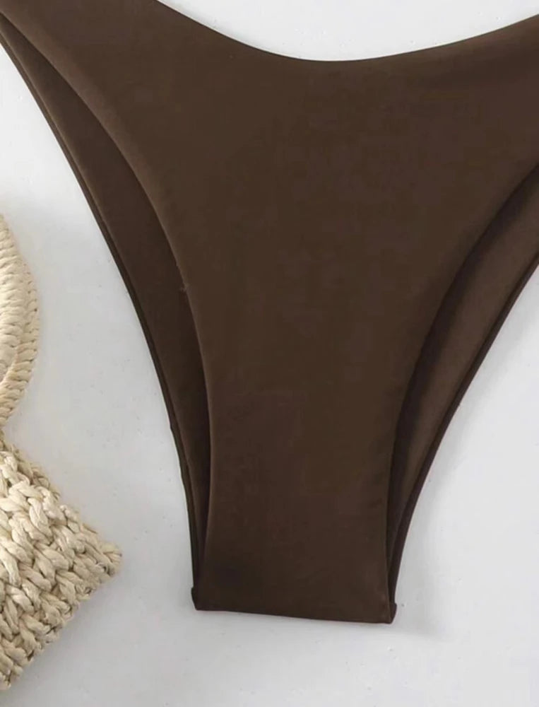 Double Fabric Bikini Set | Women's Thong Swimsuit 13