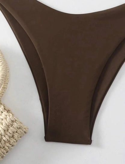 Double Fabric Bikini Set | Women's Thong Swimsuit 13