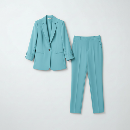 Elegant Blazer Set | Women's Suit and Trouser Ensemble