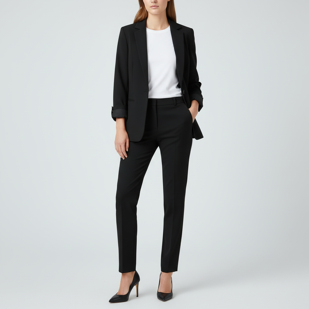 Elegant Blazer Set | Women's Suit and Trouser Ensemble
