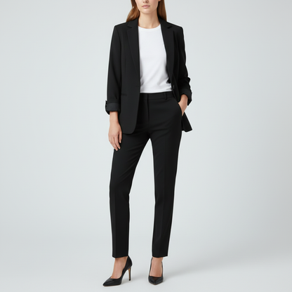 Elegant Blazer Set | Women's Suit and Trouser Ensemble