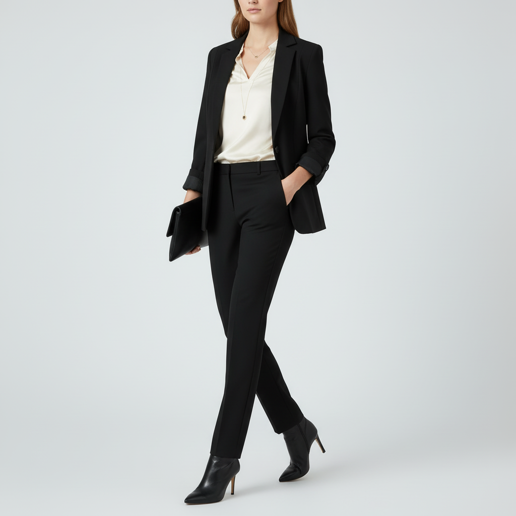 Elegant Blazer Set | Women's Suit and Trouser Ensemble