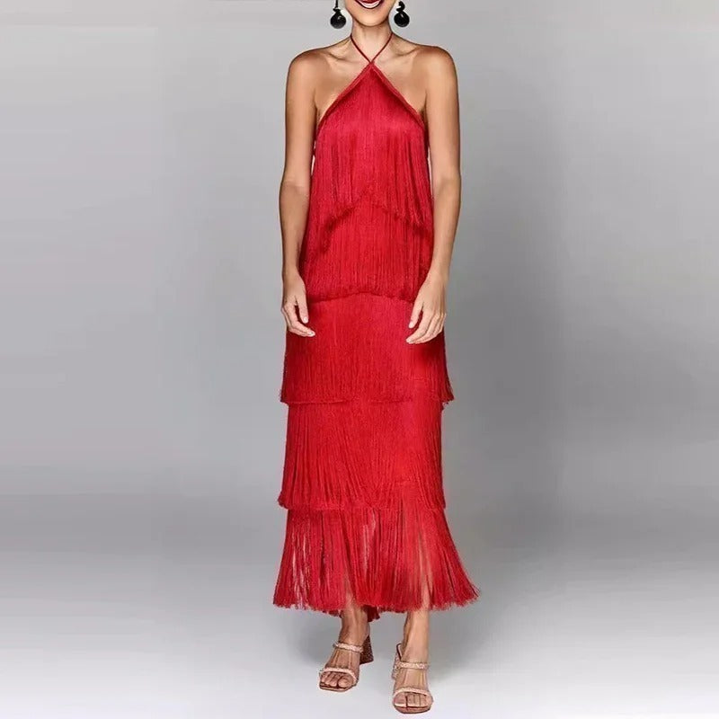Elegant Feminine Dress Striped Size S Polyester 8