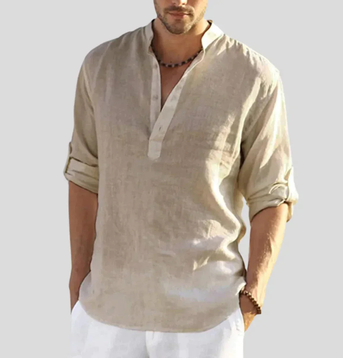 Elegant Linen Shirt | Men's Fashion Top 1
